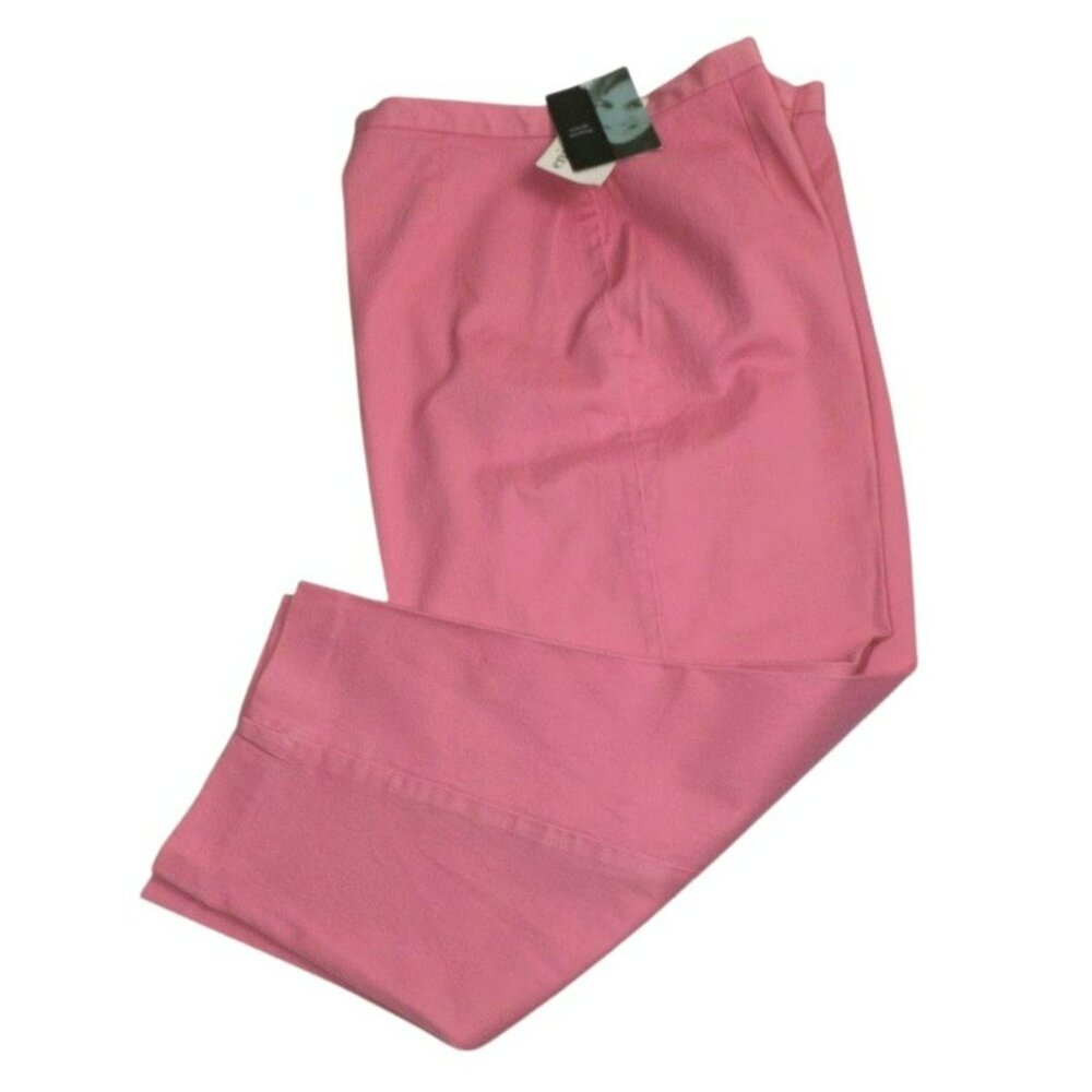Womens Pink Stretch Capri Pants  size 12 Marsh Landing   JH766